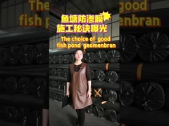 الغشاء الجيولوجي HDPE المضاد للفشار في بركة الأسماك