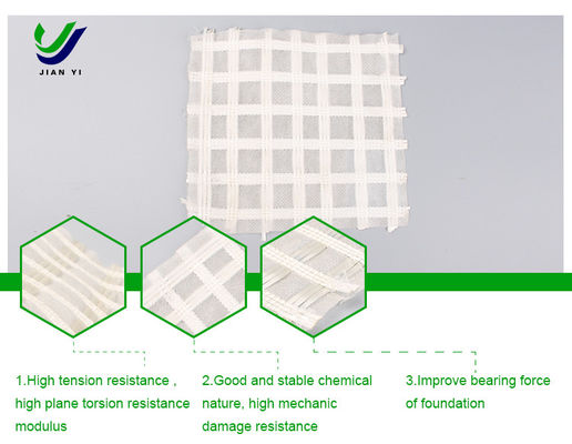 جودة  Ecological Protection Glass Fiber Geogrid 30-80kN/m For Water Conservancy مصنع