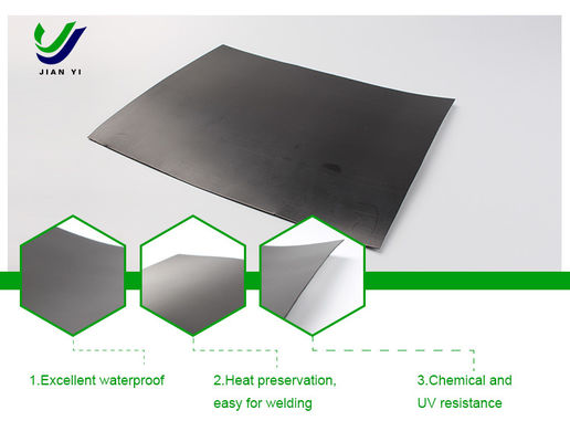 1.5 ملم HDPE Geomembrane لتطبيقات مكافحة التسرب في مدافن النفايات مع البولي إيثيلين عالي الكثافة