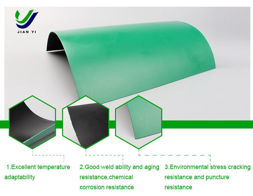 الغشاء الجيولوجي عالي المقاومة HDPE 0.939g/cm3 للخامات السدود ومكب النفايات