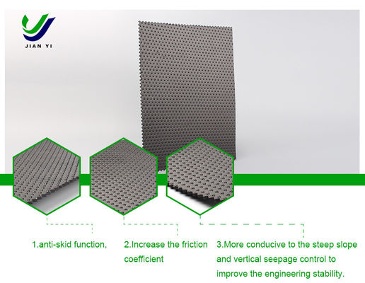 الغشاء الجيولوجي HDPE الخام المنسوج 1.5 مم الأسود لتحسين مناعة