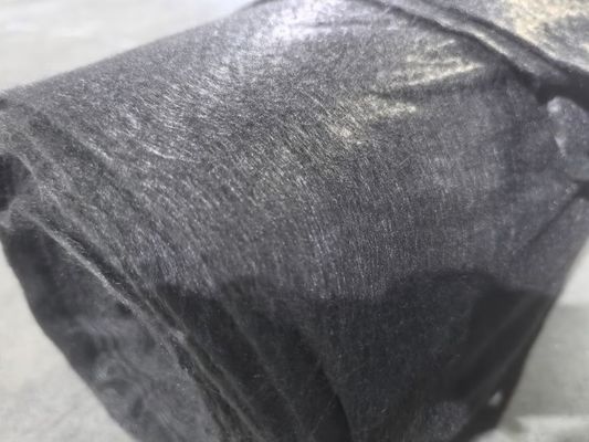 النسيج الجغرافي متعدد الألياف الطويلة الأسود للطرق السكك الحديدية وممرات المطارات
