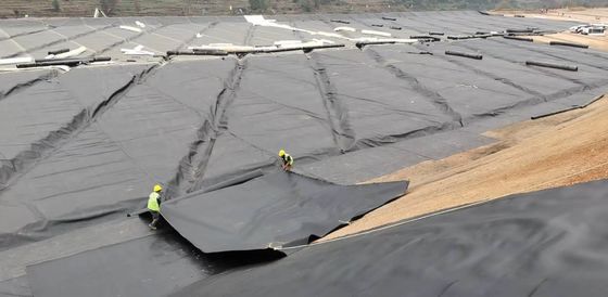 المقاومة الكيميائية الممتازة HDPE Geomembrane السلسة لإدارة التوابل