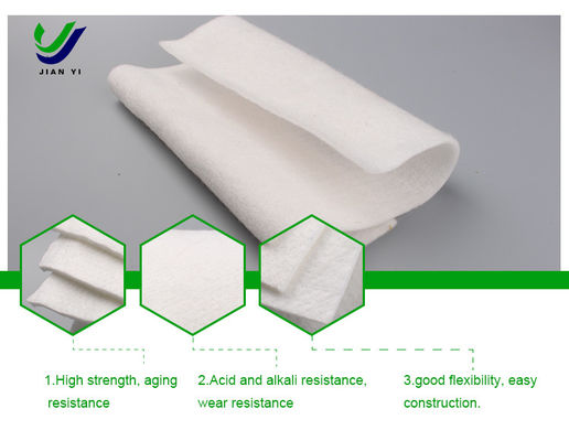 Eco-Friendly Non Woven Geotextile 100g/m2-800g/m2 with Excellent Acid And Alkali Resistance for Soil Improvement