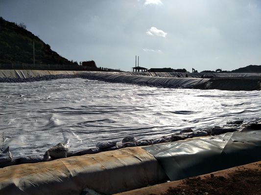 المقاومة الكيميائية للبولي إيثيلين عالي الكثافة HDPE Geomembrane منع التسرب للمرافق التخزينية للرصيف
