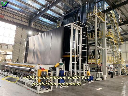 HDPE غطاء غيوممبراني ناعم مع 700٪ إطالة عند الكسر ، وقابلية التنفس المنخفضة للغاية ، ومقاومة كيميائية ممتازة لاحتواء الماء