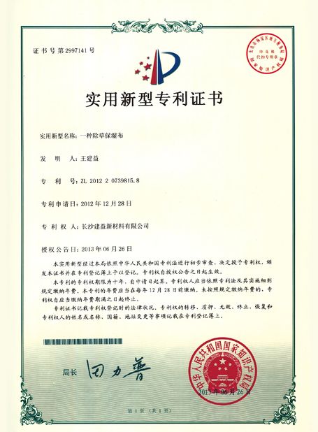 الصين Changsha Jian-Yi New Material Co., Ltd. الشهادات